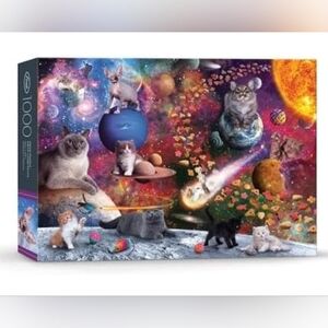 Genuine Fred Galaxy Cats by Jennifer Norwood Jigsaw Puzzle 1000pcs 20x 28